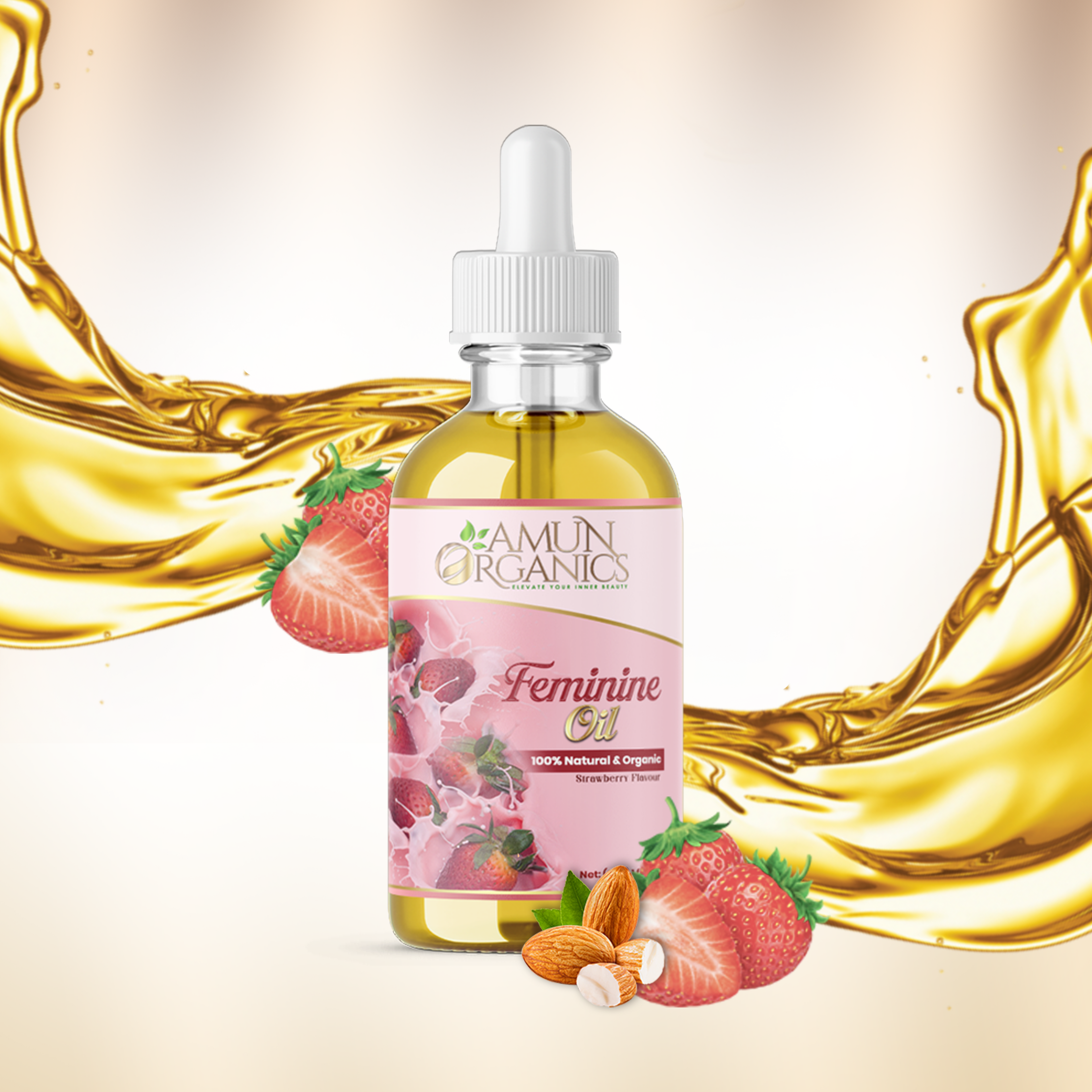 Feminine Yoni Oil – Strawberry Scented | Amun Organics
