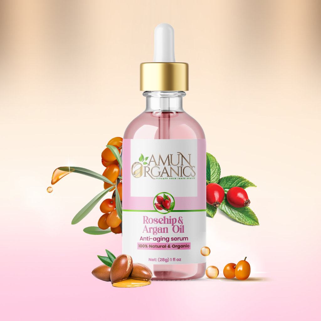 Rosehip & Argan Facial Serum – Pure Glow Formula | Amun Organics
